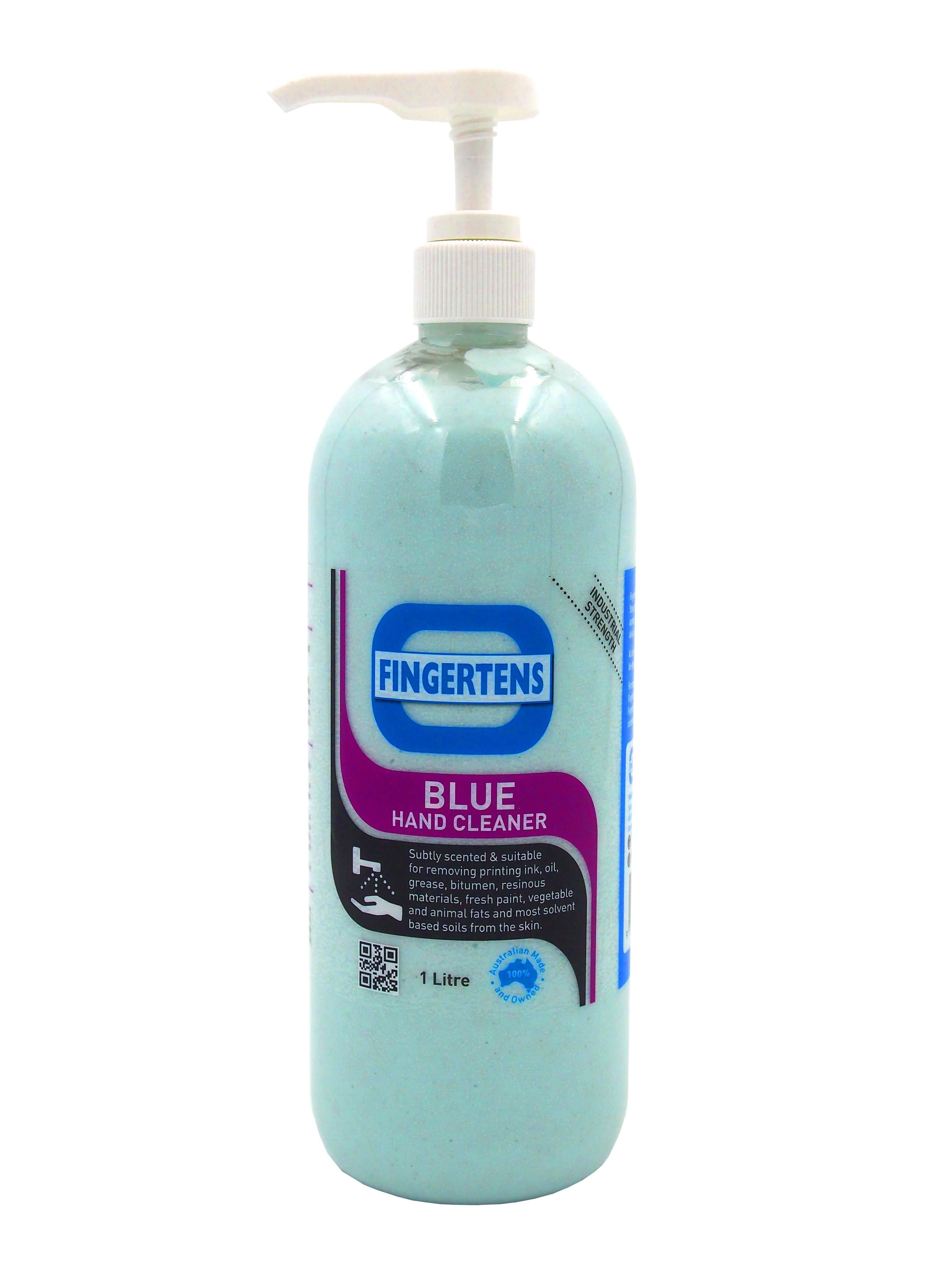 Fingertens Blue Heavy Duty Hand Cleaner | 1 Litre Bottle with pump