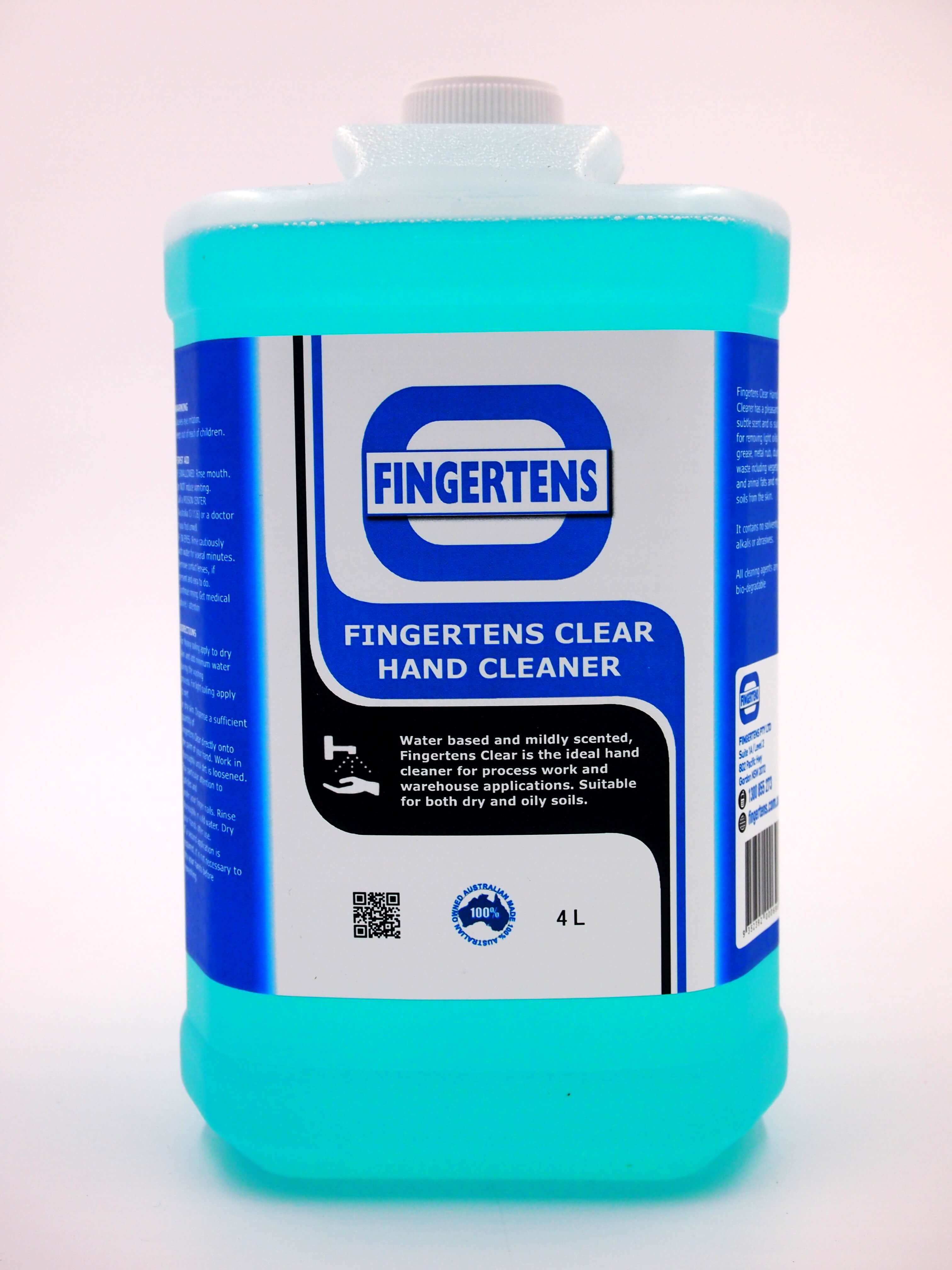 Fingertens Clear All Purpose Hand Cleaner | 4 Litre Bottle