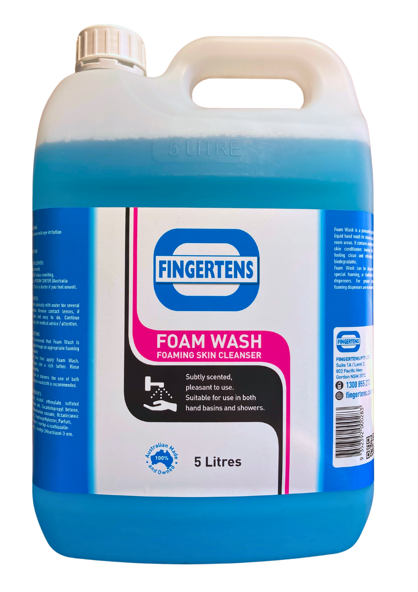 Fingertens Foam Wash 5 Litre Bottle