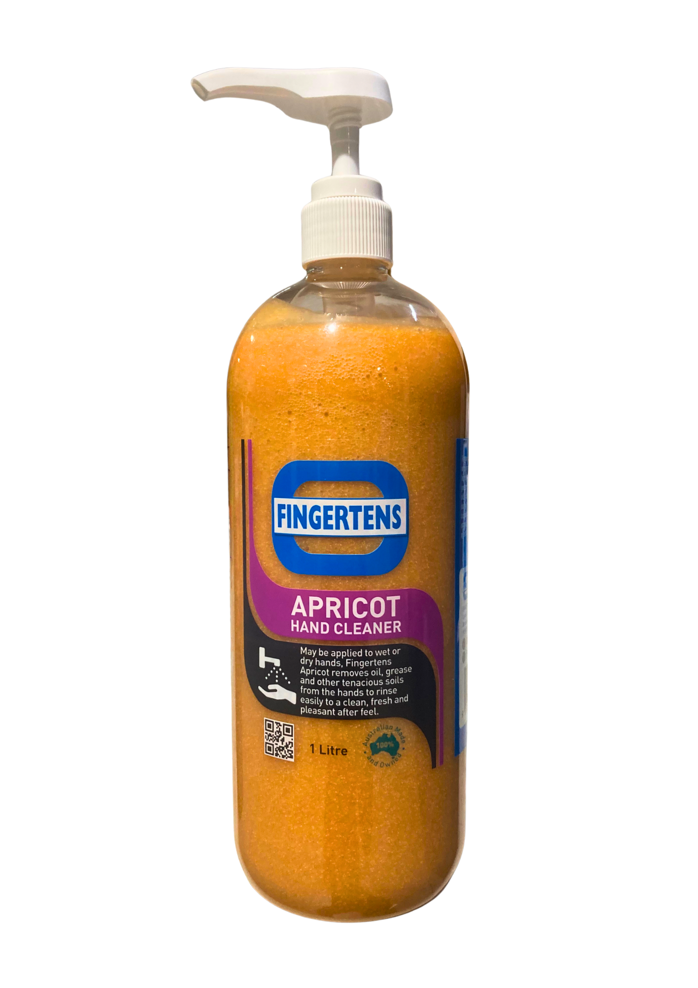 Fingertens Apricot Heavy Duty Hand Cleaner | 1 Litre Pump Pack